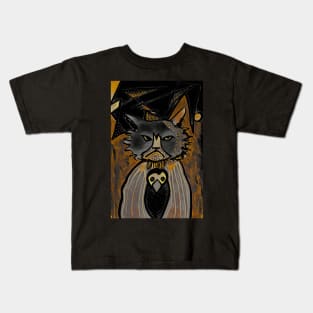 Mean Cat in Quarantine Kids T-Shirt